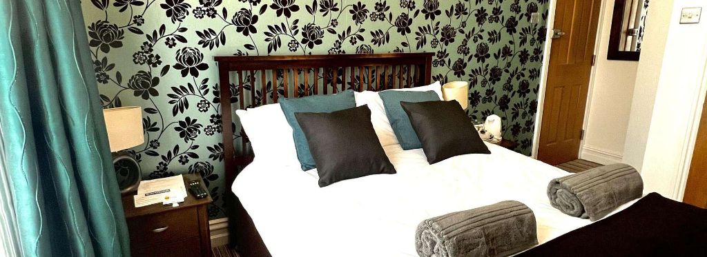 Stylish Room with Floral Wallpaper